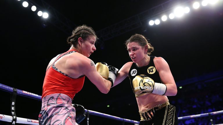 Katie Taylor overcame Bulgarian Milena Koleva for her fourth professional victory