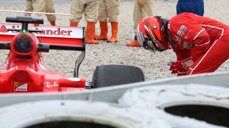 F1 2017 Kimi Raikkonen Crashes In Pre Season Testing At Barcelona F1 News Sky Sports