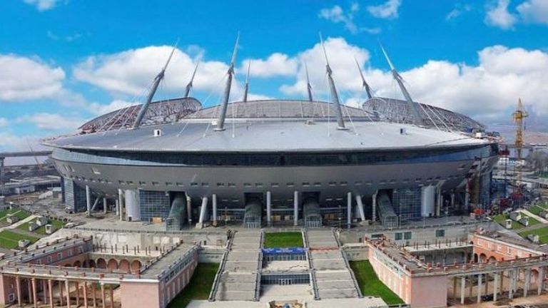 Krestovsky Stadium is spaceship-like in it's contruction