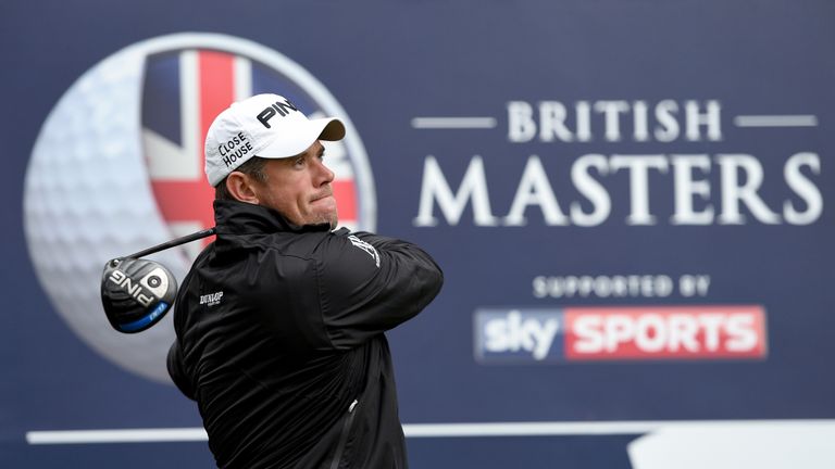 WOBURN, ENGLAND - OCTOBER 07:  Lee Westwood of England in action during the pro-am event prior to the British Masters at Woburn Golf Club on October 7, 201