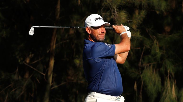 Lee Westwood was the outright leader until he bogeyed his final two holes