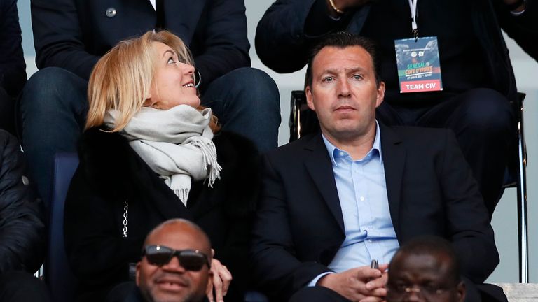 Ivory Coast's Belgian manager Marc Wilmots (R) attends the friendly football match Ivory Coast vs Senegal, on March 27, 2017, at the Charlety Stadium in Pa
