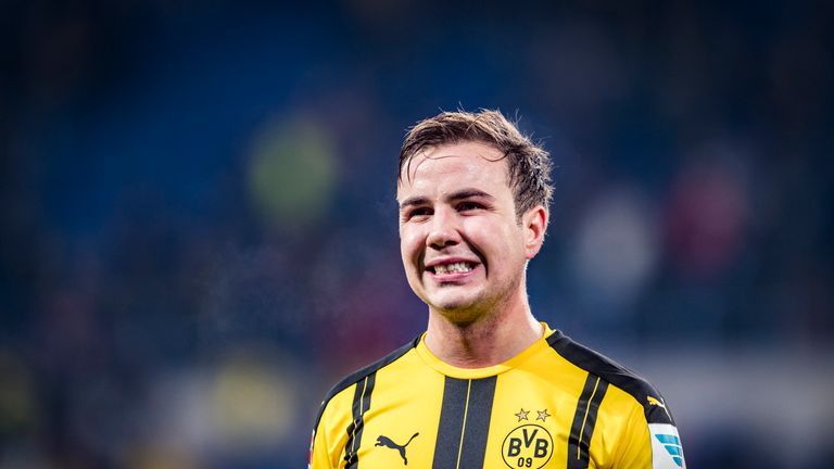 SINSHEIM, GERMANY - DECEMBER 16: Mario Goetze of Dortmund reacts during the Bundesliga match between TSG 1899 Hoffenheim and Borussia Dortmund at Wirsol Rh