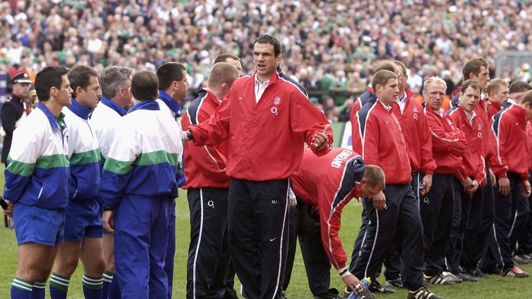 Matrin Johnson refuses to be moved after lining up against Ireland in 2003