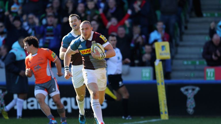 Mike Brown made a try-scoring return to domestic duty