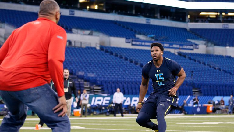 Myles Garrett puts on display at Texas A&M pro day