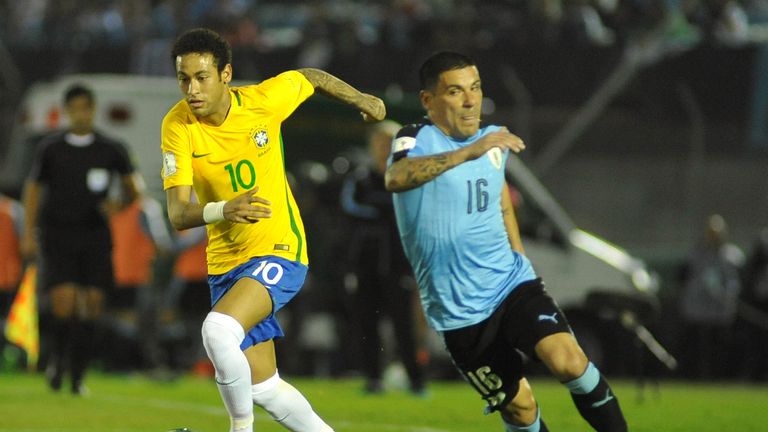 Highlights - Uruguay 1 vs 4 Brazil - 2018 Fifa World Cup Qualifiers -  03/23/2017 