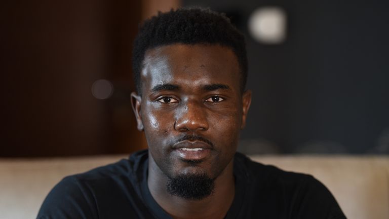Pape Souare has spoken candidly about his battle to return to fitness after a crash that left him with serious injuries. Pic: CPFC/Michael Hulf