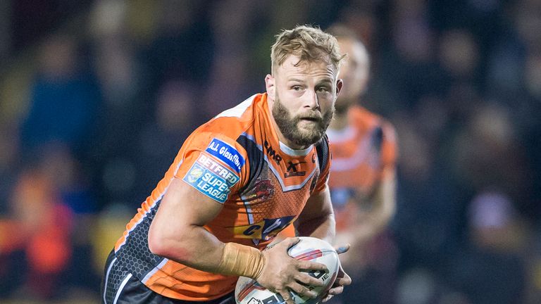 10/02/2017 - Rugby League - bETFRED Super League - Castleford Tigers v Leigh Centurions - The Mend A Hose Jungle, Castleford, England - Paul McShane.