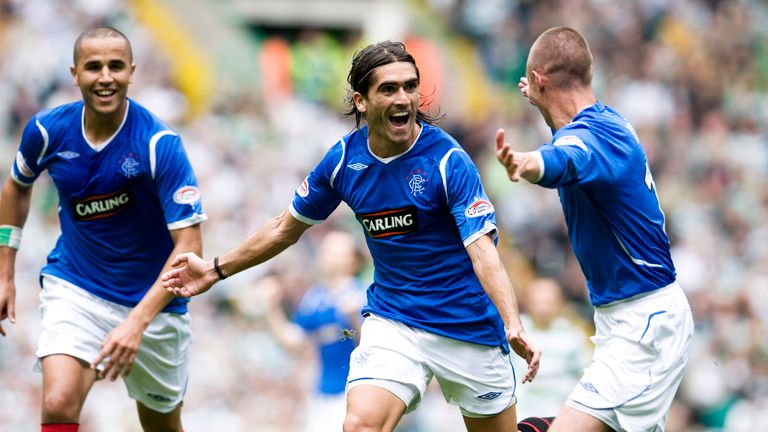 Pedro Mendes (middle), who played for Rangers, is Caixinha's agent 
