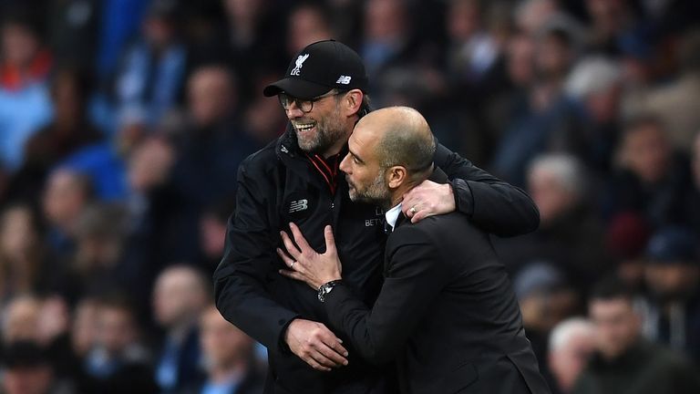 Pep Guardiola described Sunday's thrilling 1-1 draw with Liverpool as 'one of the proudest days of my managerial career' 
