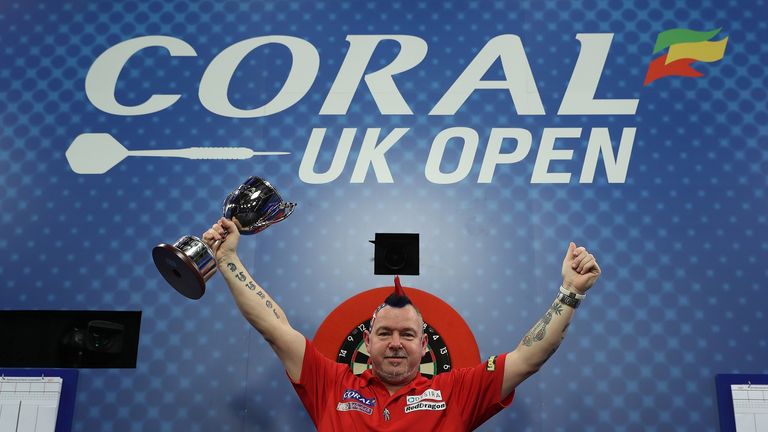 Peter Wright wins the UK Open (Pic Lawrence Lustig)