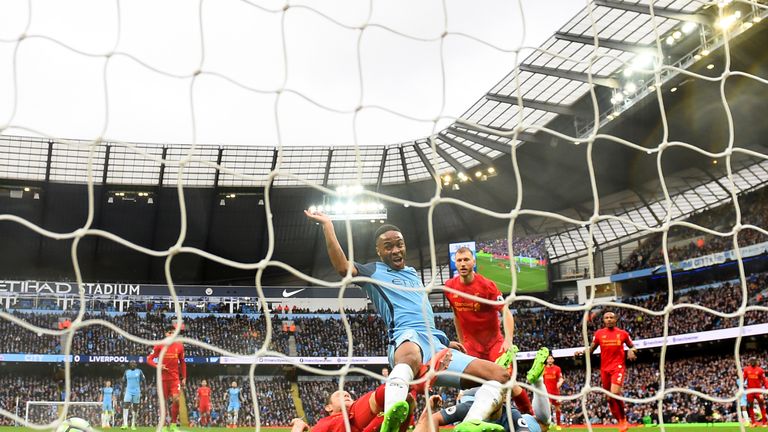 Manchester City felt they should have had a penalty for this incident against Liverpool 