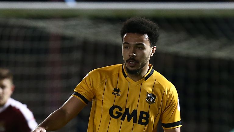 Remi Streete of Port Vale in action during the match between Northampton Town and Port Vale 