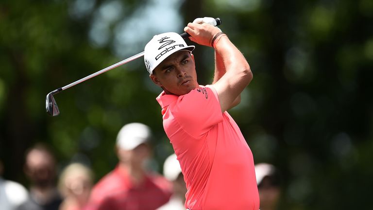 Rickie Fowler during the first round of the Shell Houston Open at the Golf Club of Houston