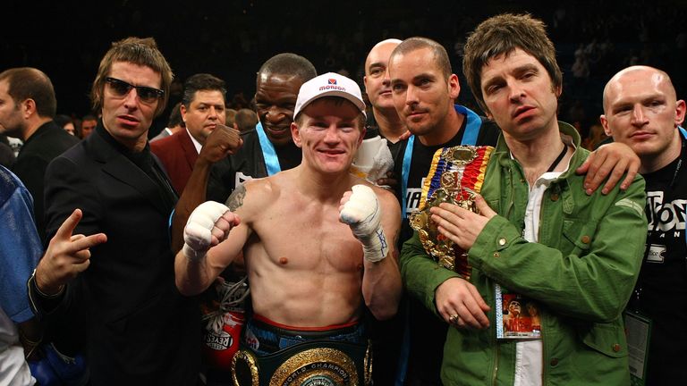 Ricky Hatton, Noel and Liam Gallagher