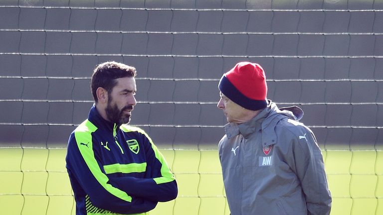 Robert Pires, Arsene Wenger, Arsenal training