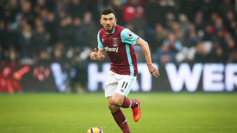 Robert Snodgrass in action for West Ham United