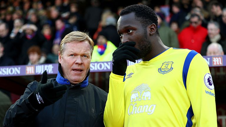 Ronald Koeman and Romelu Lukaku