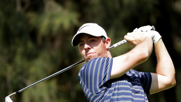 MEXICO CITY, MEXICO - MARCH 03:  Rory McIlroy of Northern Ireland plays his tee shot on the on the ninth hole during the second round of the World Golf Cha