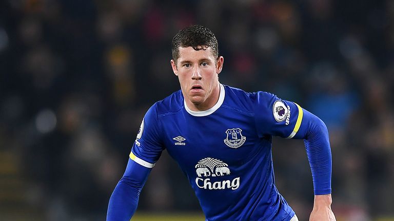 Ross Barkley in action during the Premier League match between Hull City and Everton at KC Stadium