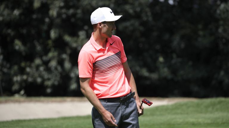 MEXICO CITY, MEXICO - MARCH 02:  Ross Fisher of England reacts to a putt on the fourth hole during the first round of the World Golf Championships Mexico C