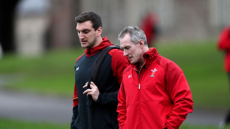 Wales interim head coach Rob Howley and Sam Warburton