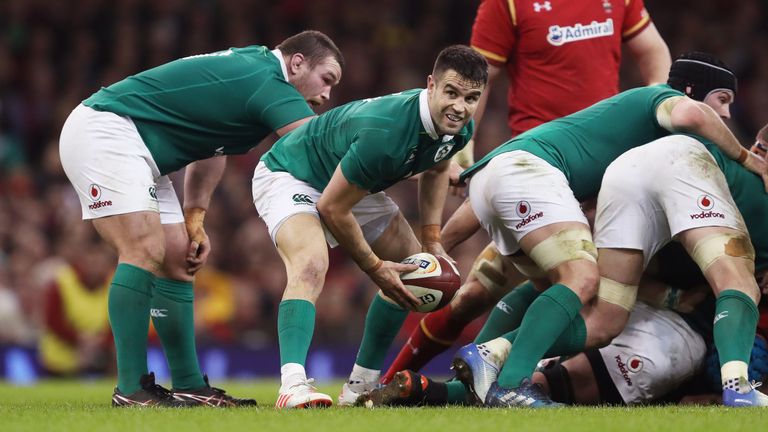 Ireland's Conor Murray during the Six Nations at the Principality Stadium in Cardiff.