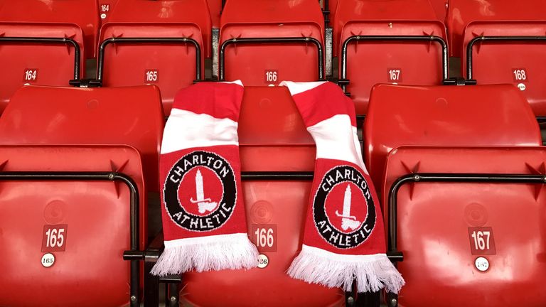 Charlton Athletic's tribute to PC Keith Palmer, a scarf placed over his seat at The Valley (credit: Charlton Athletic FC)