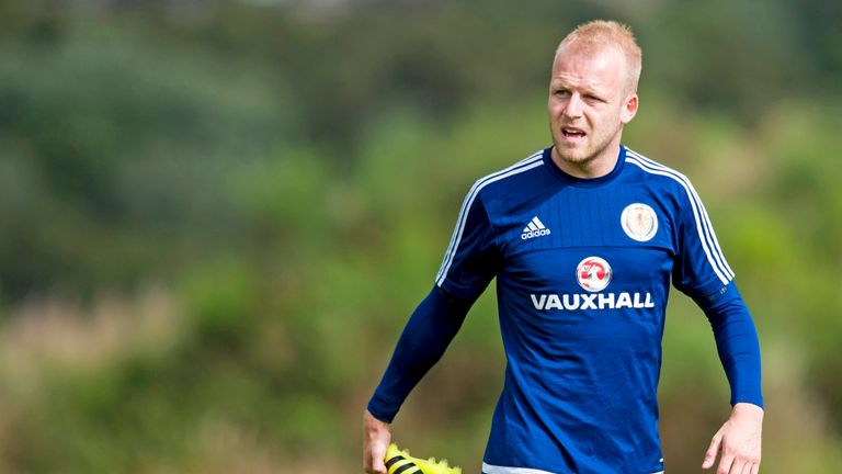 Scotland's Steven Naismith is looking to stake a claim for a place against Slovenia 