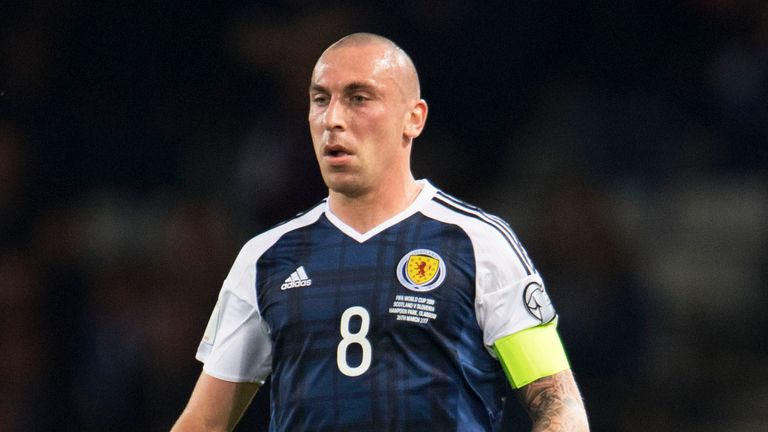 Scott Brown in action for Scotland in 1-0 win over Slovenia