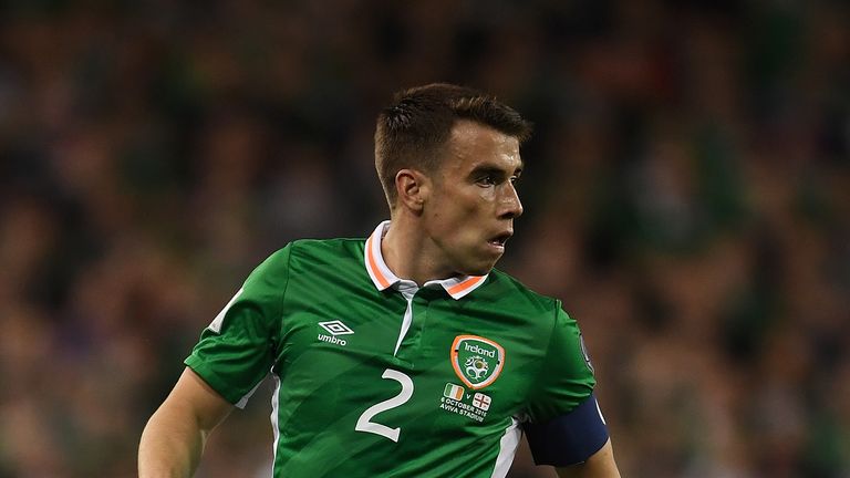 Seamus Coleman of Ireland in action during the FIFA 2018 World Cup Group D Qualifier against Georgia