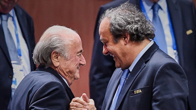 Sepp Blatter and Michel Platini are both currently banned from football