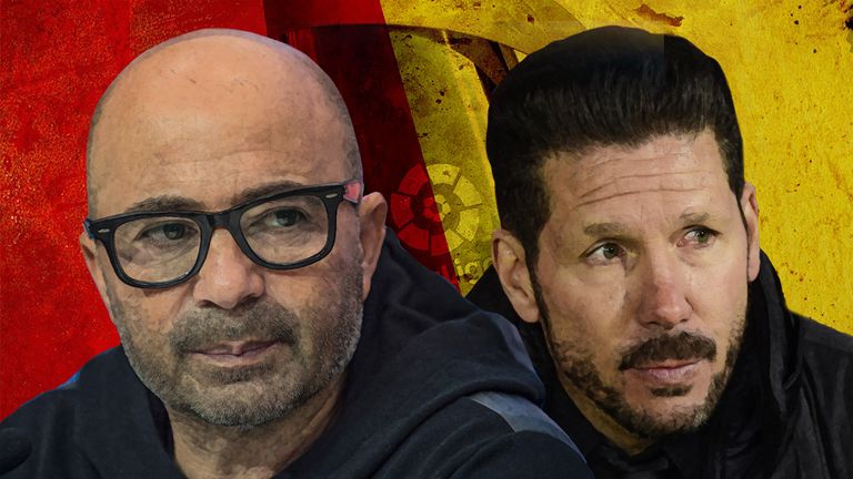 Jorge Sampaoli and Diego Simeone go head-to-head on Sunday