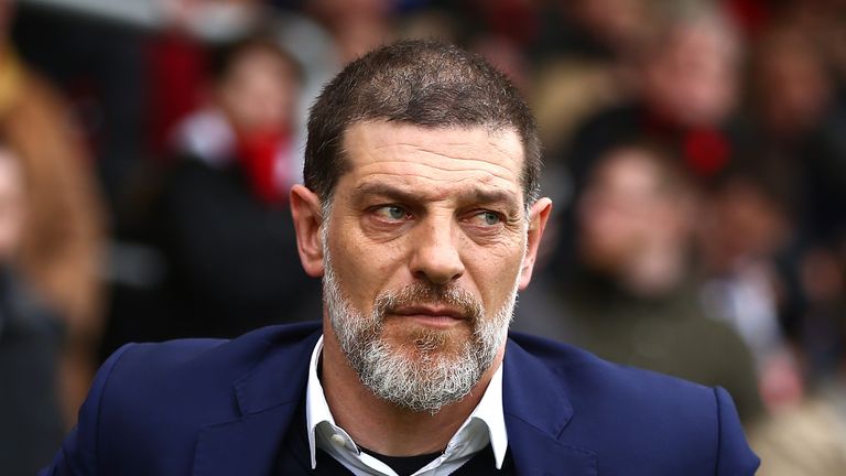 BOURNEMOUTH, ENGLAND - MARCH 11: Slaven Bilic, Manager of West Ham United looks on during the Premier League match between AFC Bournemouth and West Ham Uni
