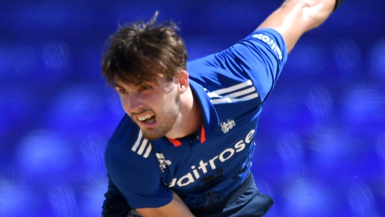 Steven Finn in action on England's tour of West Indies