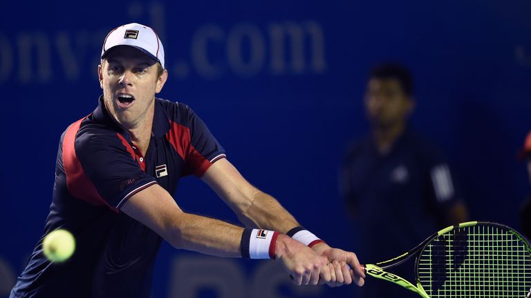 Sam Querrey during his win over Nick Kyrgios  during the semi finals of the Mexican Tennis Open
