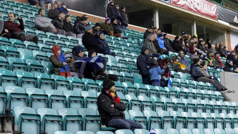 Scotland supporters did not fill Easter Road on Wednesday night