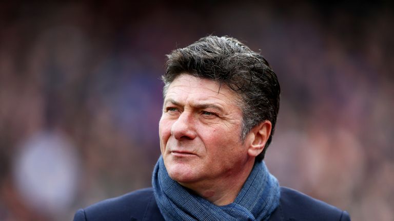 Walter Mazzarri prior to the Premier League match between Crystal Palace and Watford