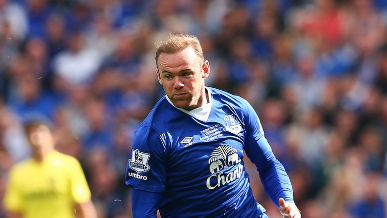 Wayne Rooney in action during the Duncan Ferguson Testimonial match between Everton and Villarreal at Goodison Park in August, 2015