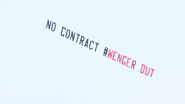 Arsene Wenger banner