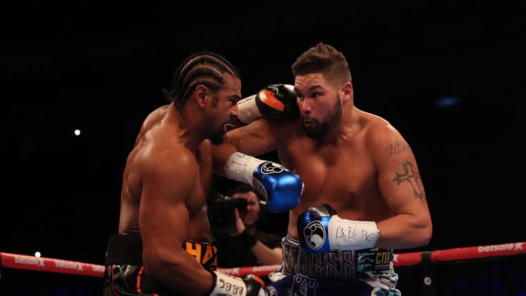 O2 BOXING 4-3-17.02,LONDON.PIC;LAWRENCE LUSTIG.Heavyweights.David Haye vs Tony Bellew