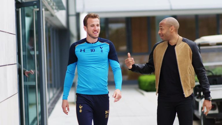 Watch Thierry Henry's interview with Harry Kane on the Sky Sports Premier League channel 