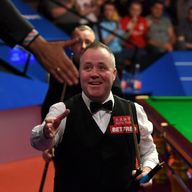John Higgins is ahead in his semi-final at the Crucible