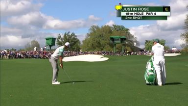 Rose blooms on final green