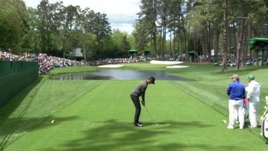 Thomas Pieters tee shot at 16