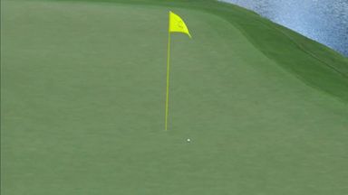 McIlroy's stunning tee shot at 16