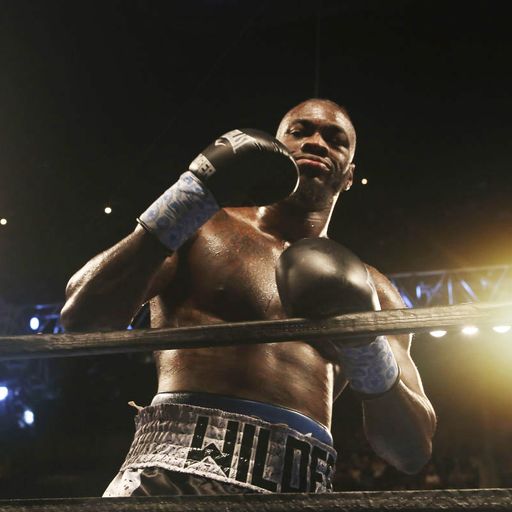 Wilder ringside at Wembley