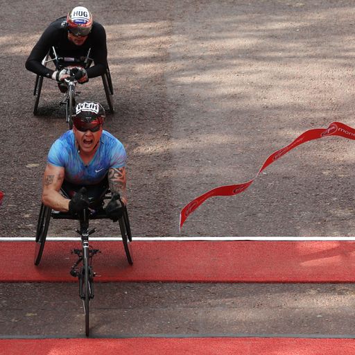Weir wins wheelchair marathon