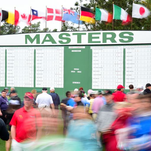 Masters leaderboard